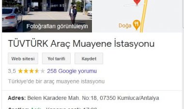 TÜVTÜRK Araç Muayene İstasyonu KUMLUCA