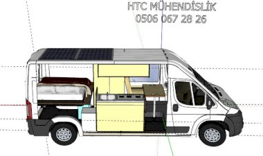 Fiat Ducato L3H2 Karavan Projesi Örneği 3D